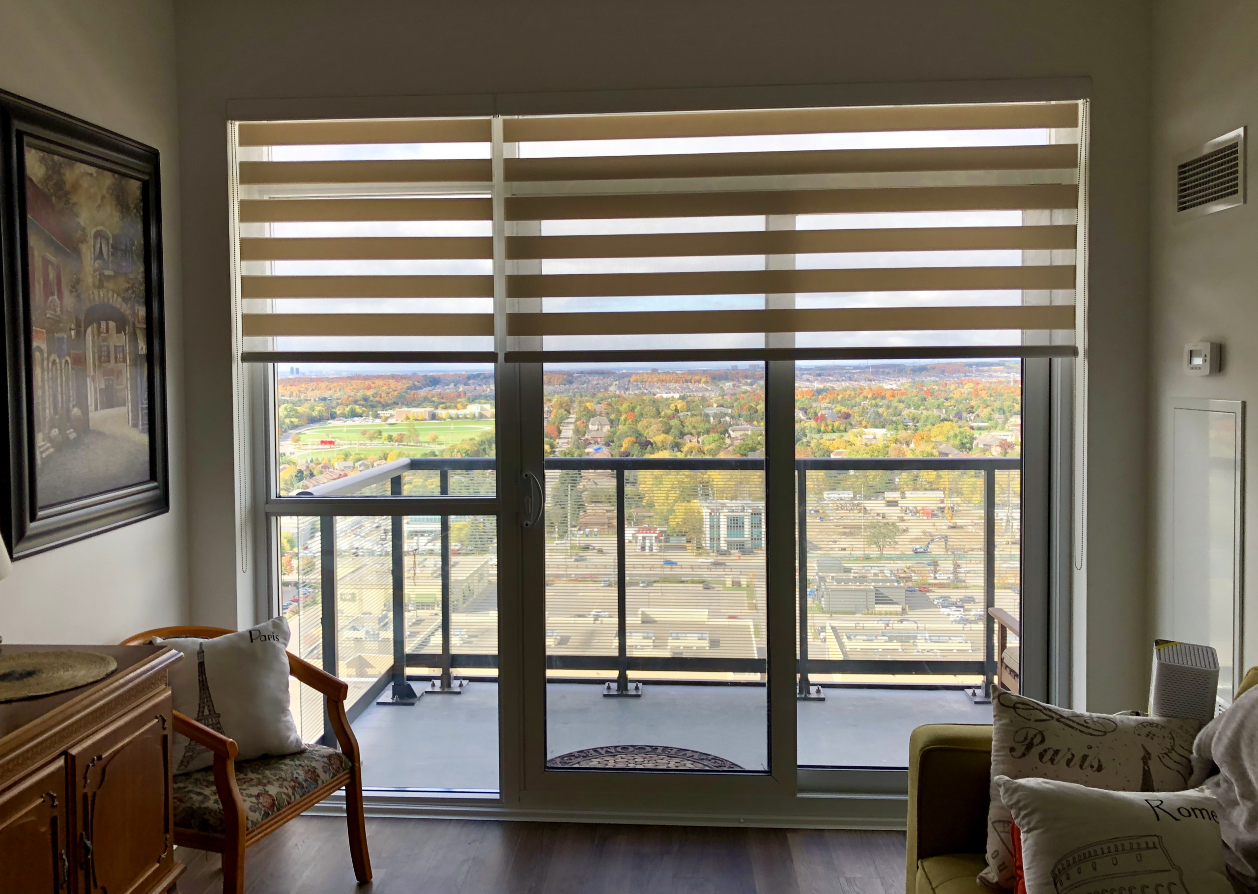 Picture of zebra blinds